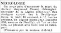 Paris-Soir,  8 octobre 1933