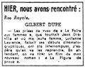 Paris-Soir, 15 juillet 1942