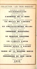 4e de couverture,  janvier 1938