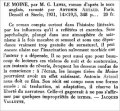 La Quinzaine critique des livres et des revues, 25 mai 1931