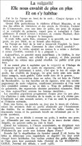 La Revue des Lectures,  15 novembre 1933