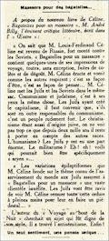 L'Univers israélite,  21 janvier 1938