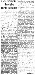 L'Action Française,  10 février 1938