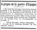 L'Action Française,  21 avril 1939