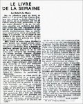 Les Nouvelles Littéraires,  1er octobre 1938
