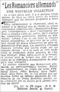 Les Nouvelles Littéraires,  4 juin 1932