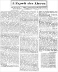 Les Nouvelles Littéraires,  25 juillet 1931