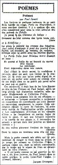 Les Nouvelles Littéraires,  10 juin 1939
