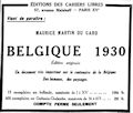 Les Nouvelles Littéraires,  18 juilllet et 12 septembre 1931