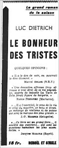 Les Nouvelles Littéraires,  16 novembre 1935