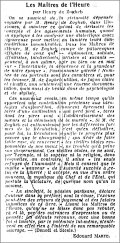 Les Nouvelles Littéraires,  19 janvier 1935