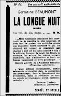 les Nouvelles Littéraires,  22 août 1936