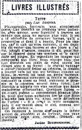 Les Nouvelles Littéraires,  23 janvier 1937