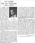 Les Nouvelles Littéraires,  23 mai 1936