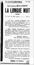 Les Nouvelles Littéraires,  25 juillet 1936