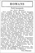 Les Nouvelles Littéraires,  27 mai 1939