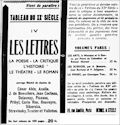 Les Nouvelles Littéraires,  28 avril 1934
