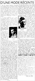 Les Nouvelles Littéraires,  30 décembre 1933