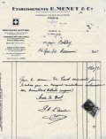 Facture des Ambulances Saint-Paul,  16 décembre 1929  (Archives d'Arcachon)