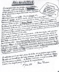 « Avis au lecteur » manuscrit de Pierre Frondaie, 1er juin 1933 (Archives d'Arcachon)