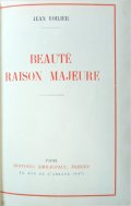 Beauté, raison majeure,  février 1936  (exemplaire de Pierre Frondaie ; Archives d'Arcachon)