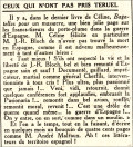Candide,  13 janvier 1938