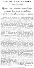 Comoedia,  22 novembre 1932