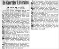 Le Courrier de Saône-et-Loire,  9 juillet 1931
