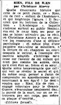La Dépêche du Berry,  15 février 1942