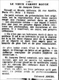 La Dépêche du Berry,  25 novembre 1935