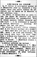 L'Echo d'Oran,  23 octobre 1938