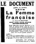 La Femme de France,  19 mai 1935
