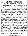 Le Figaro,  7 octobre 1939