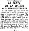 Le Figaro,  19 avril 1939