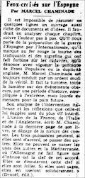 La Gazette de Bayonne et Biarritz,  21 avril 1939