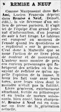 La Gazette de Bayonne et de Biarritz,  21 novembre 1941