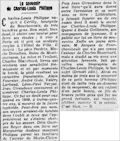 La Gazette de Bayonne et de Biarritz,  23 février 1944
