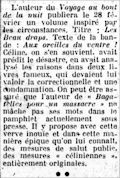 La Gazette de Biarritz,  26 février 1941