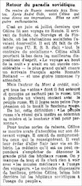 La Gazette de Lausanne,  6 janvier 1937