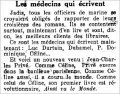 Gazette de Lausanne,  26 novembre 1933