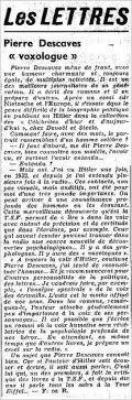 L'Intransigeant,  9 mars 1936