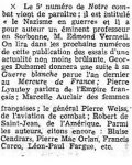 L'Intransigeant,  25 octobre 1939