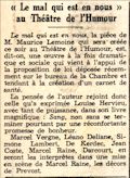 Le Journal,  5 mai 1938