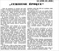 Le Journal de Genève,  20 juillet 1939