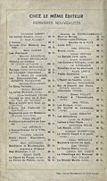 4e de couverture de la première édition,  mars 1944