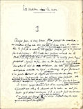 Manuscrit autographe du roman (200 pages), 1941