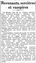 Le Matin,  3 mai 1931