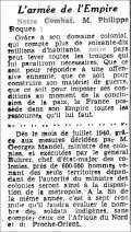 Le Matin,  9 février 1940