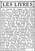 Le Matin,  22 mars 1931