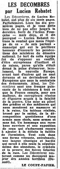 Le Matin,  26 août 1942